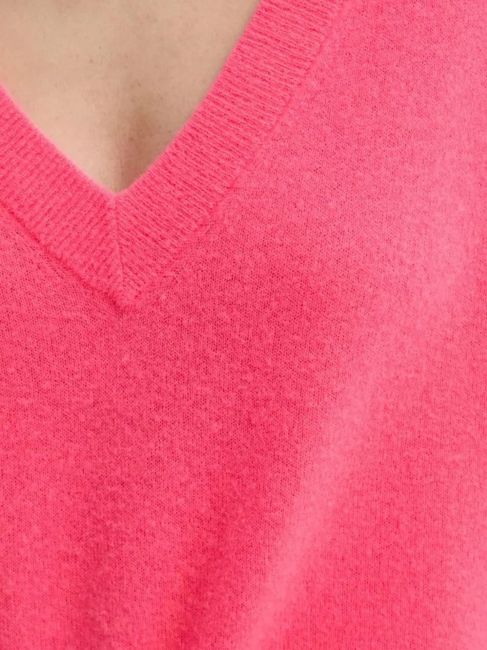 American Vintage Trui met V-hals Roze