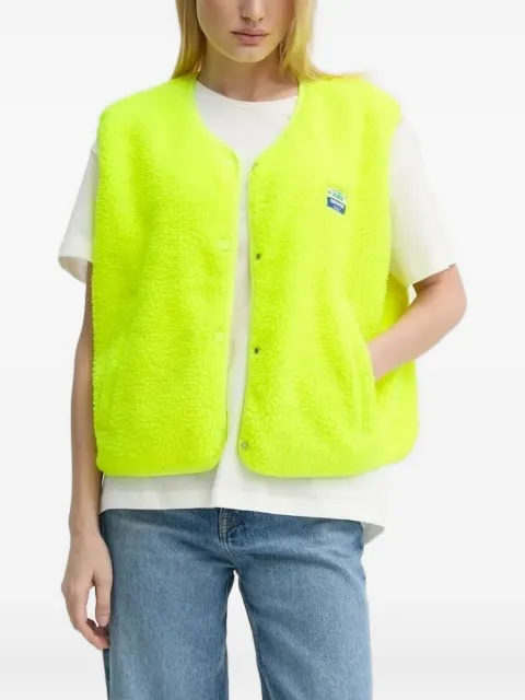 American Vintage fleece button-fastening vest