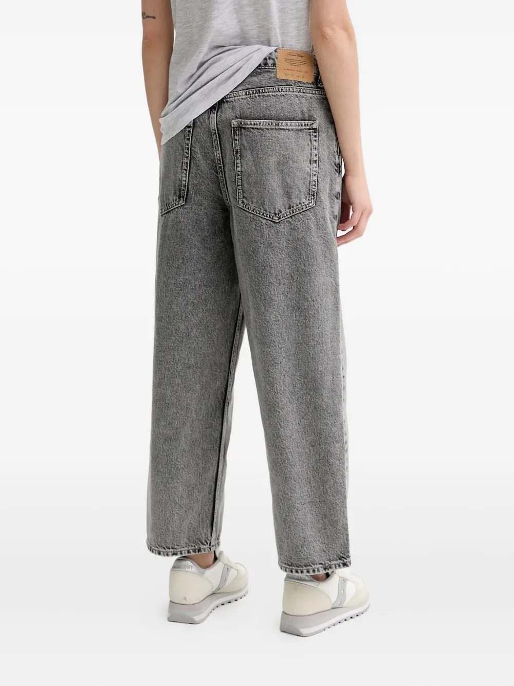 American Vintage Jeans met acid-wassing - Grijs
