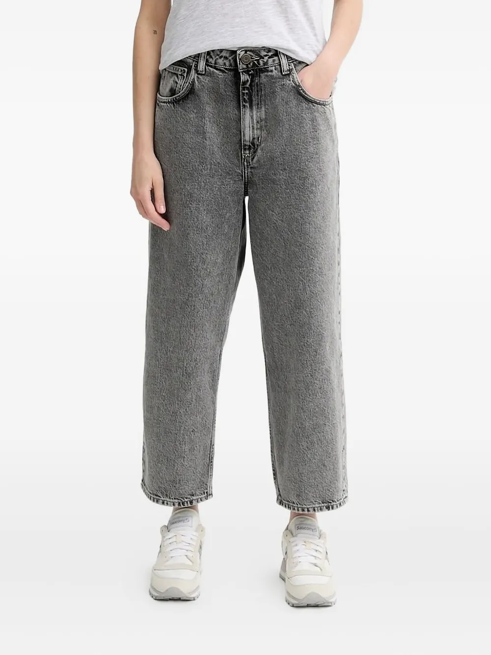 American Vintage acid-wash denim jeans | Grey | Image 1