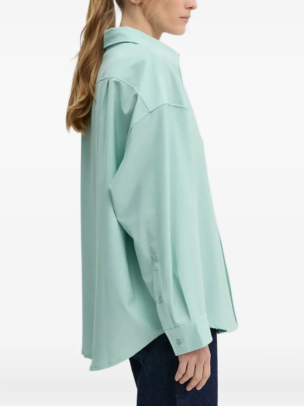 American Vintage button-down point-collar shirt - Groen