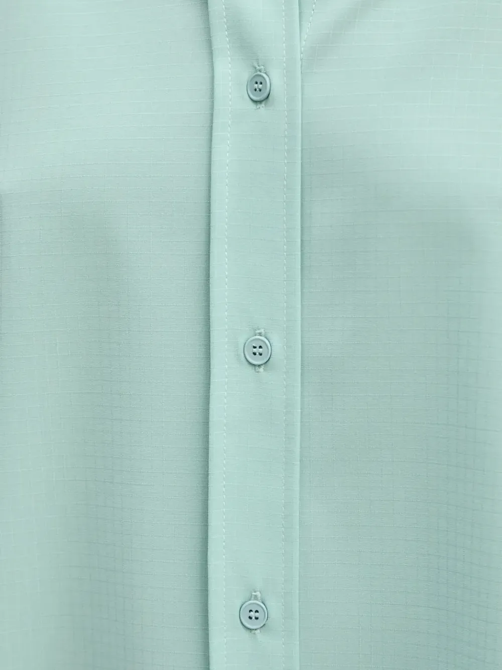American Vintage Button-down blouse met puntkraag Groen