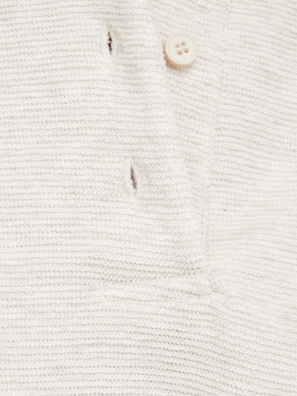 American Vintage Cropped top met polokraag Beige