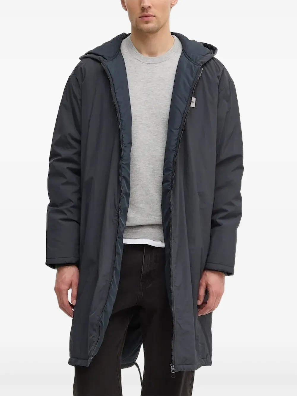 American Vintage Zotcity hooded parka CARBONE