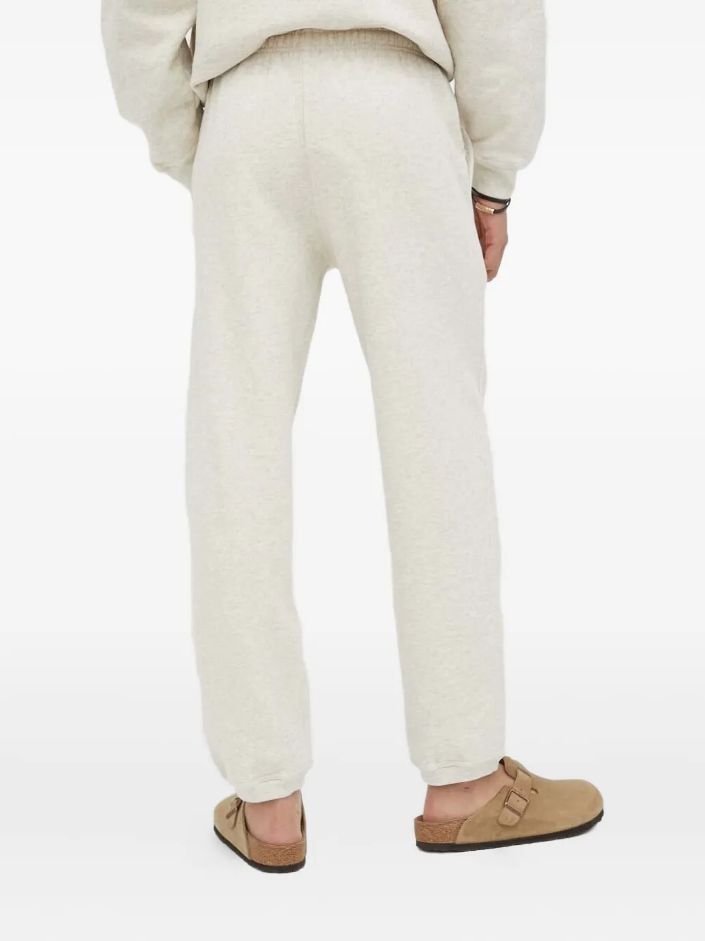 American Vintage Pieburg logo-patch sweatpants - Grijs