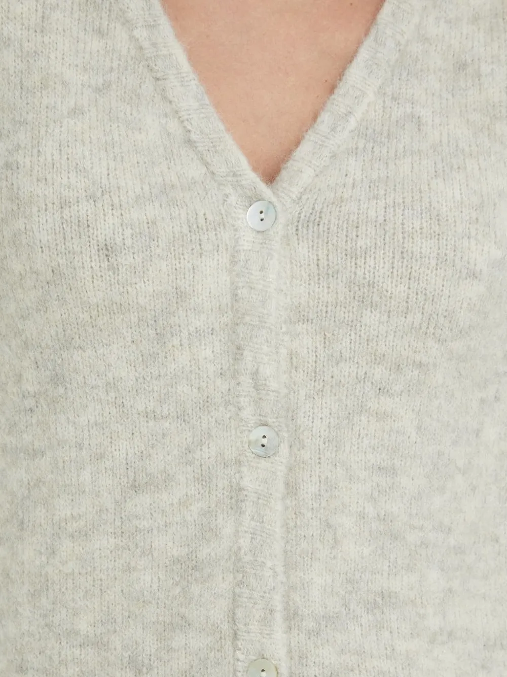 American Vintage Vest met V-hals Beige