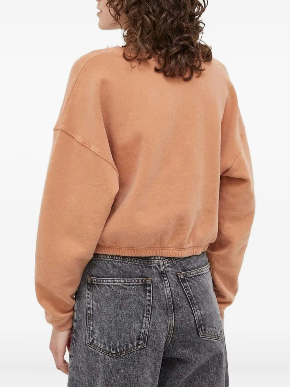 American Vintage Sweater met patch Oranje