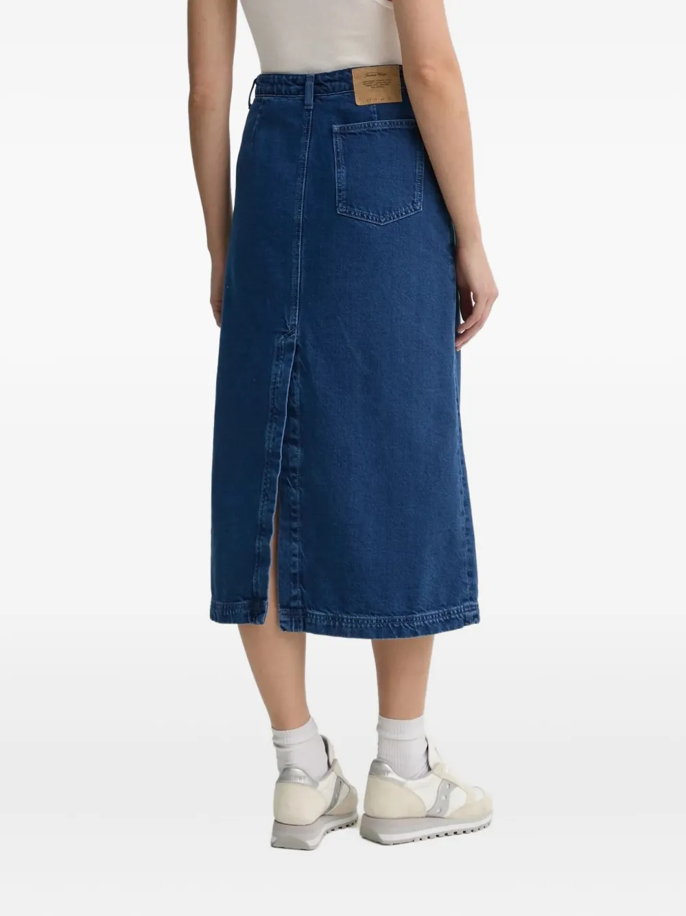 American Vintage Midi-spijkerrok Blauw