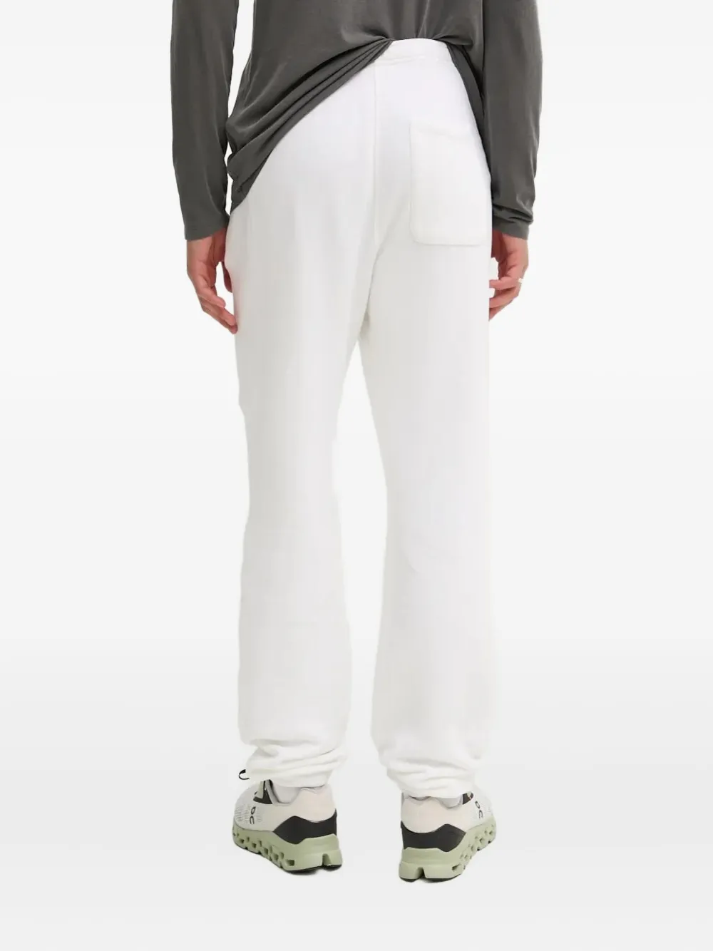 American Vintage Joggingbroek met geborduurd logo - Wit