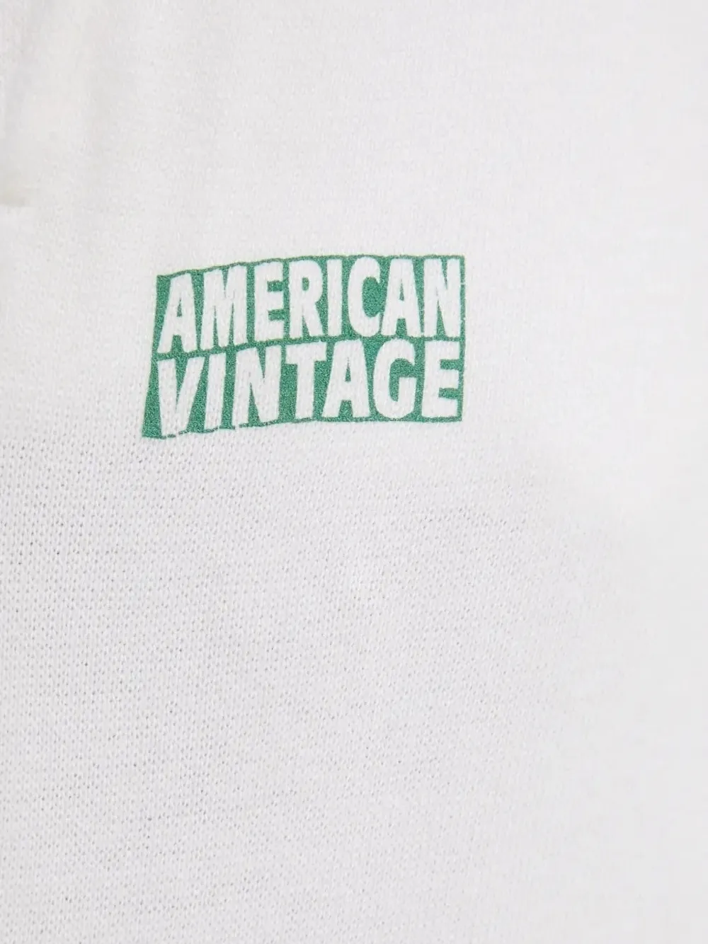 American Vintage Joggingbroek met geborduurd logo Wit