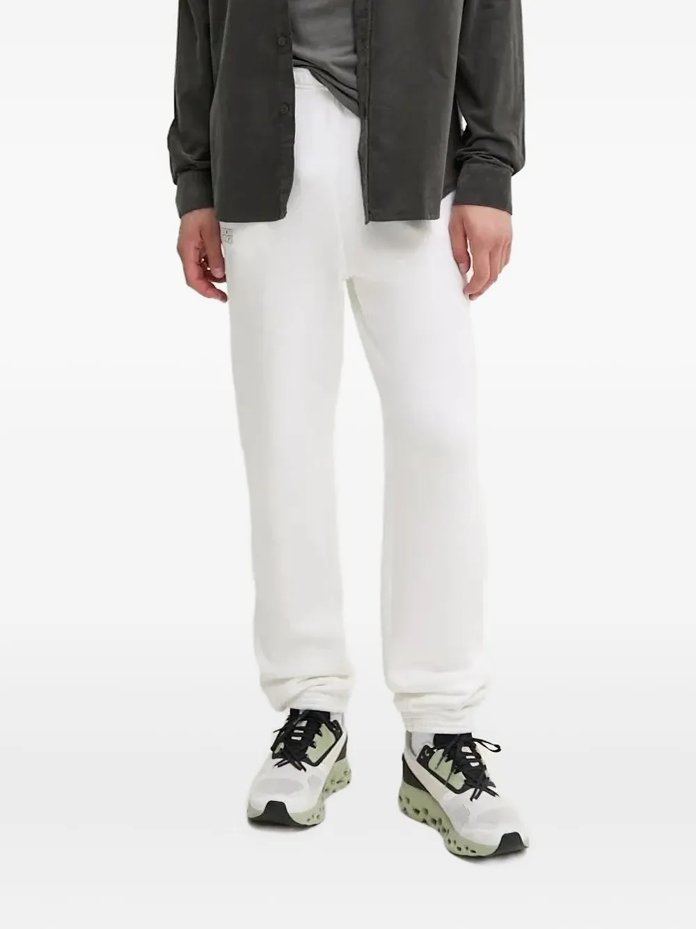 American Vintage Joggingbroek met geborduurd logo Wit