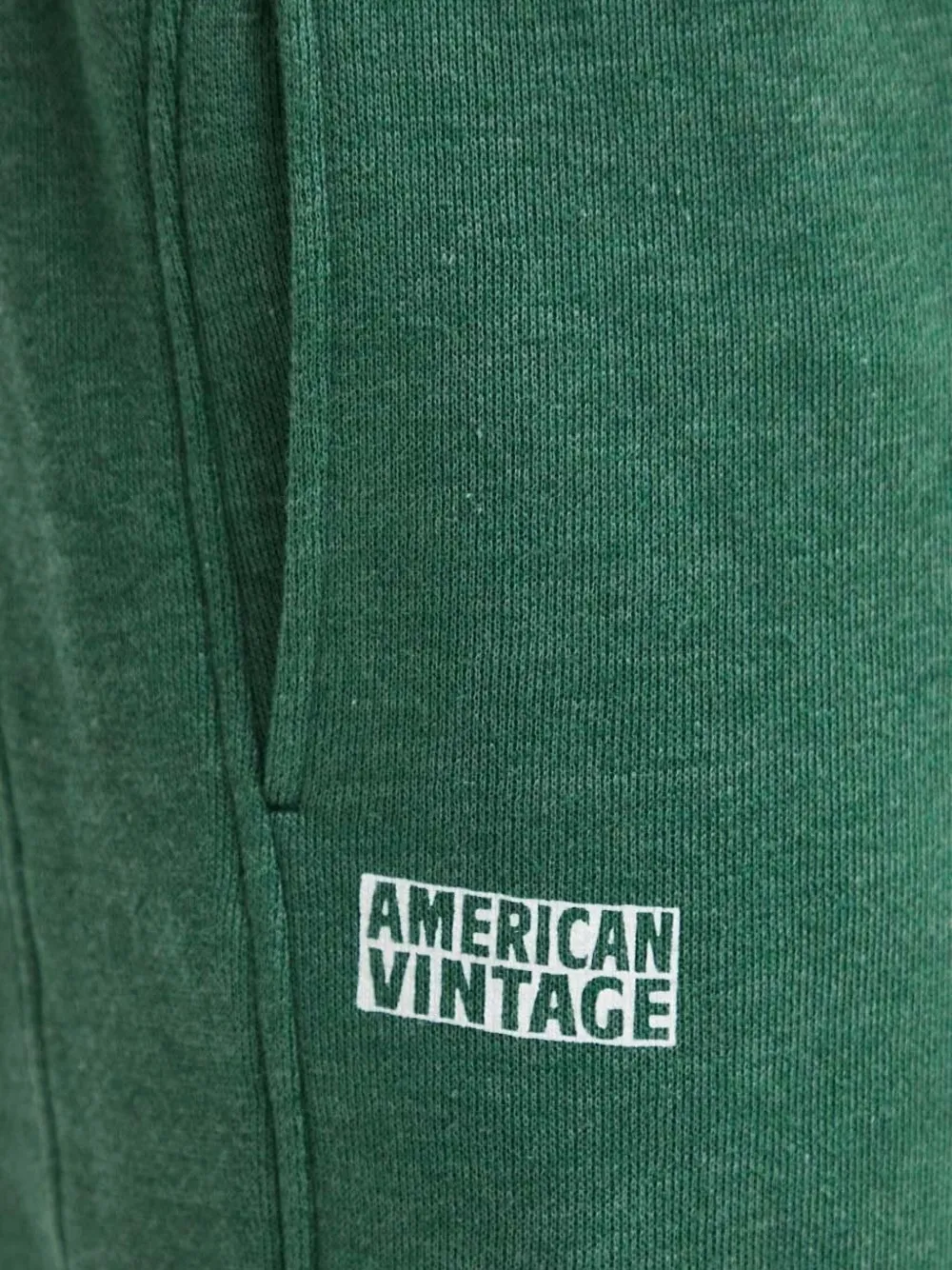 American Vintage Joggingbroek met logoprint Groen