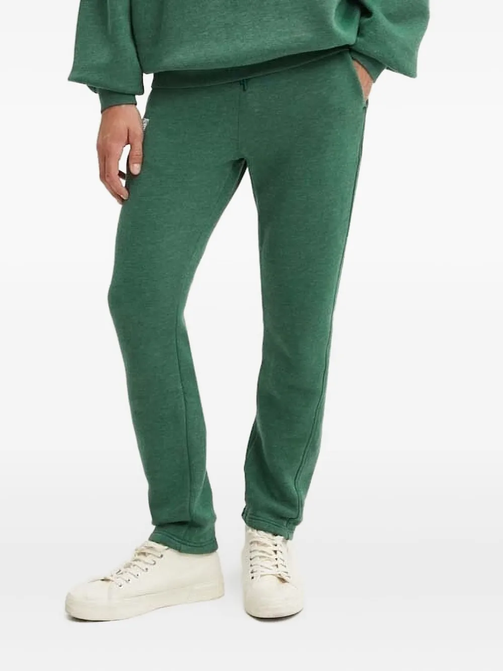 American Vintage Joggingbroek met logoprint Groen