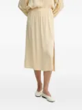 American Vintage Unyl elastic-waist midi skirt - Neutrals