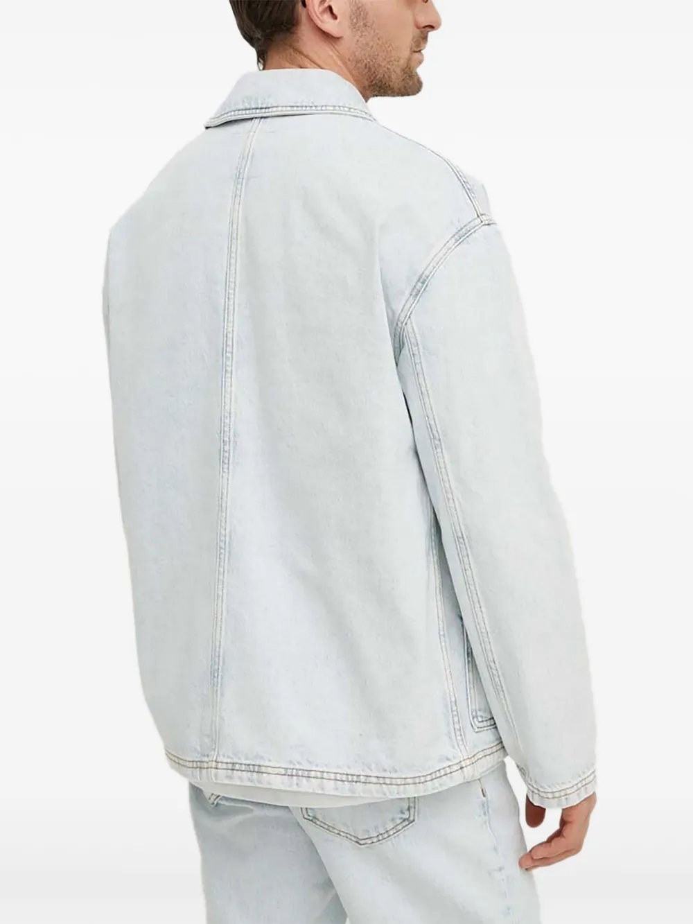 American Vintage button-fastening patch-pocket jacket | Denim Jackets | Image 2
