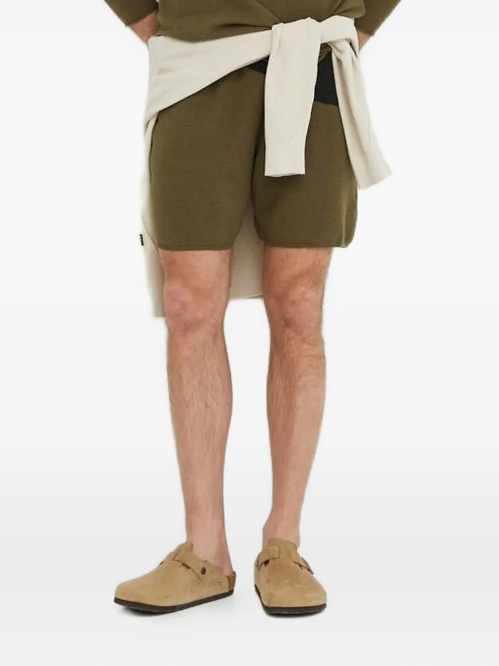 American Vintage Marcel knitted drawstring shorts | Green | Image 1