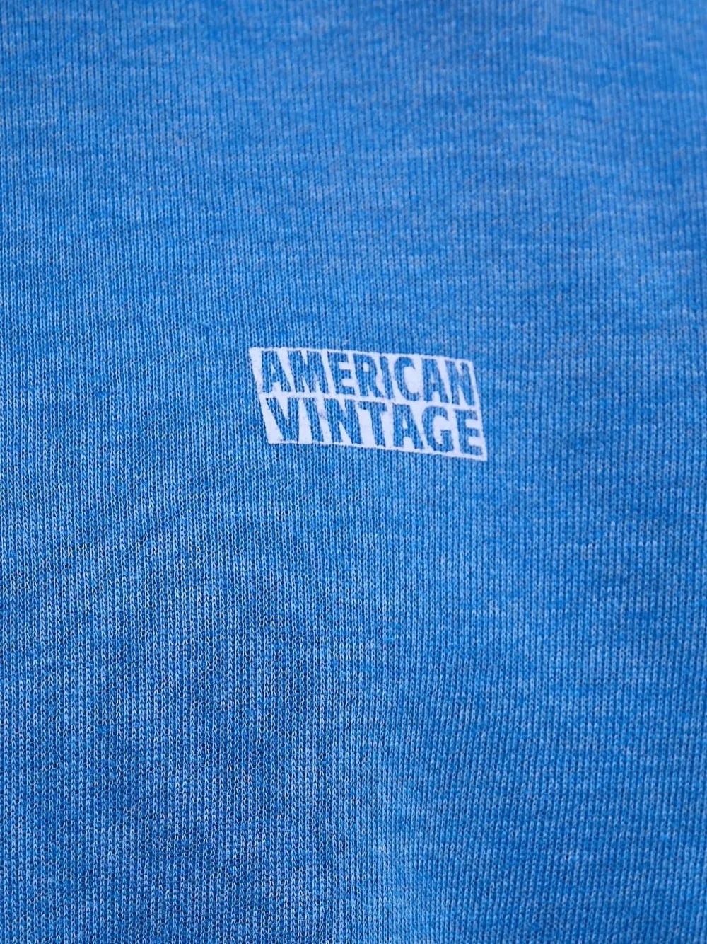 American Vintage logo-print crew-neck sweatshirt Blauw