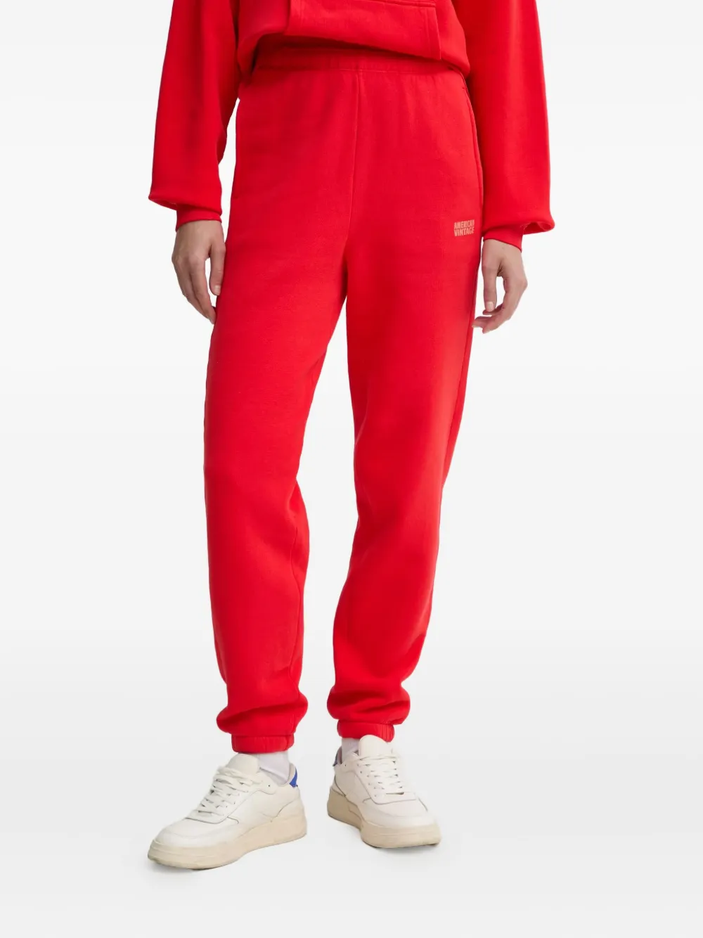 American Vintage Logo-print Track Pants In Red