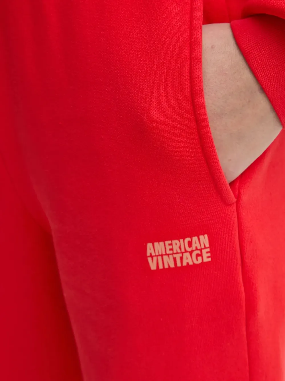 American Vintage Logo-print Track Pants In Red