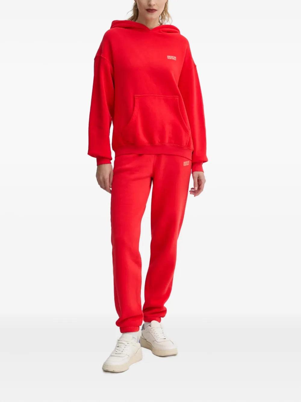 American Vintage Logo-print Track Pants In Red