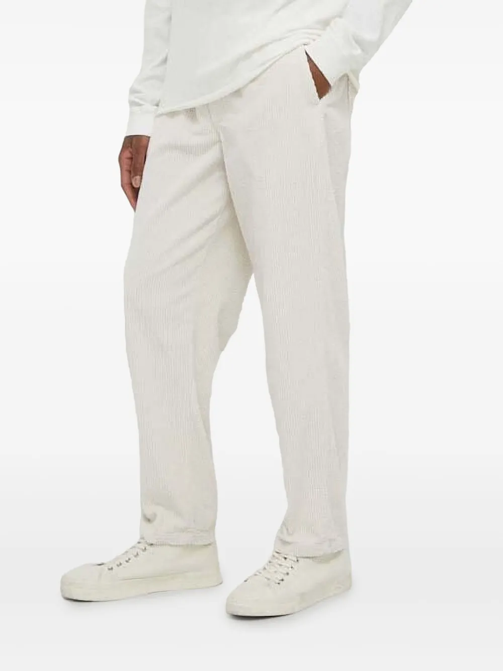 American Vintage Ribfluwelen broek Beige