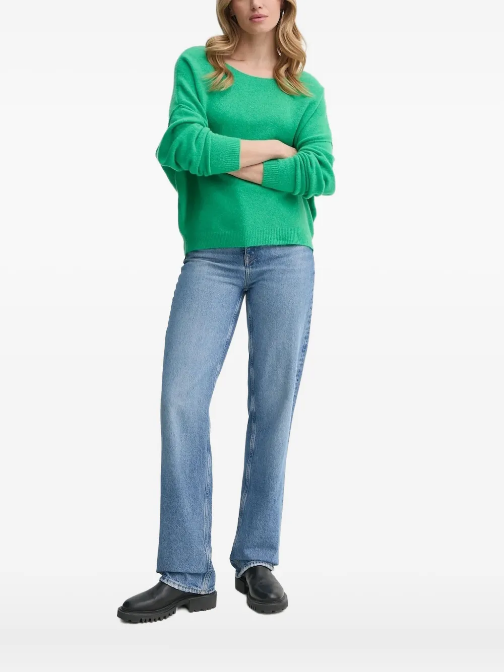American Vintage boat-neck top | Green | Image 1