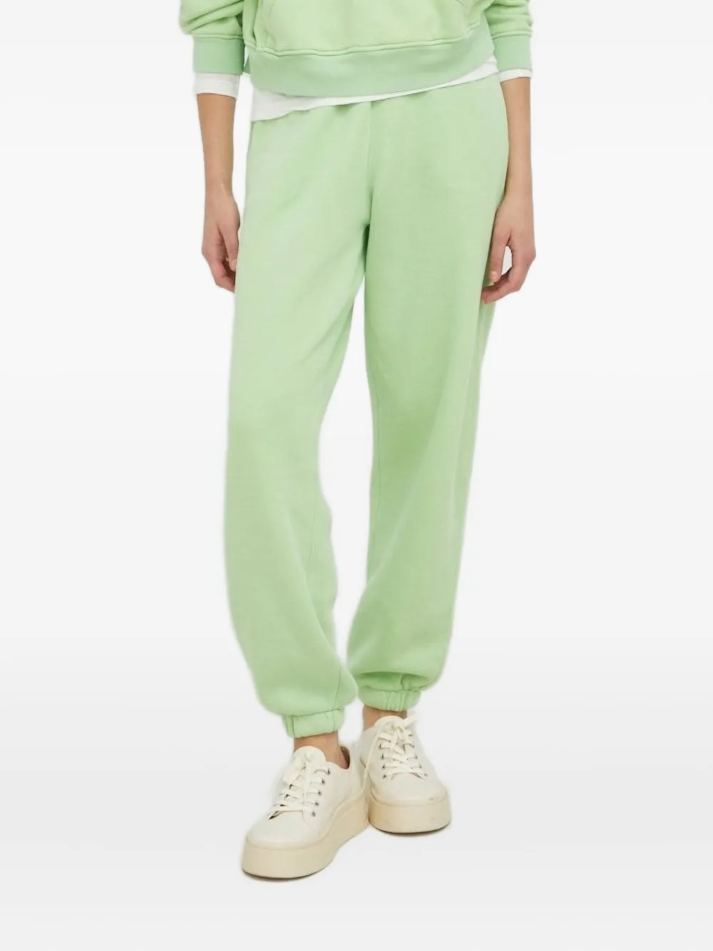 American Vintage Trainingsbroek met elastische cuffs Groen