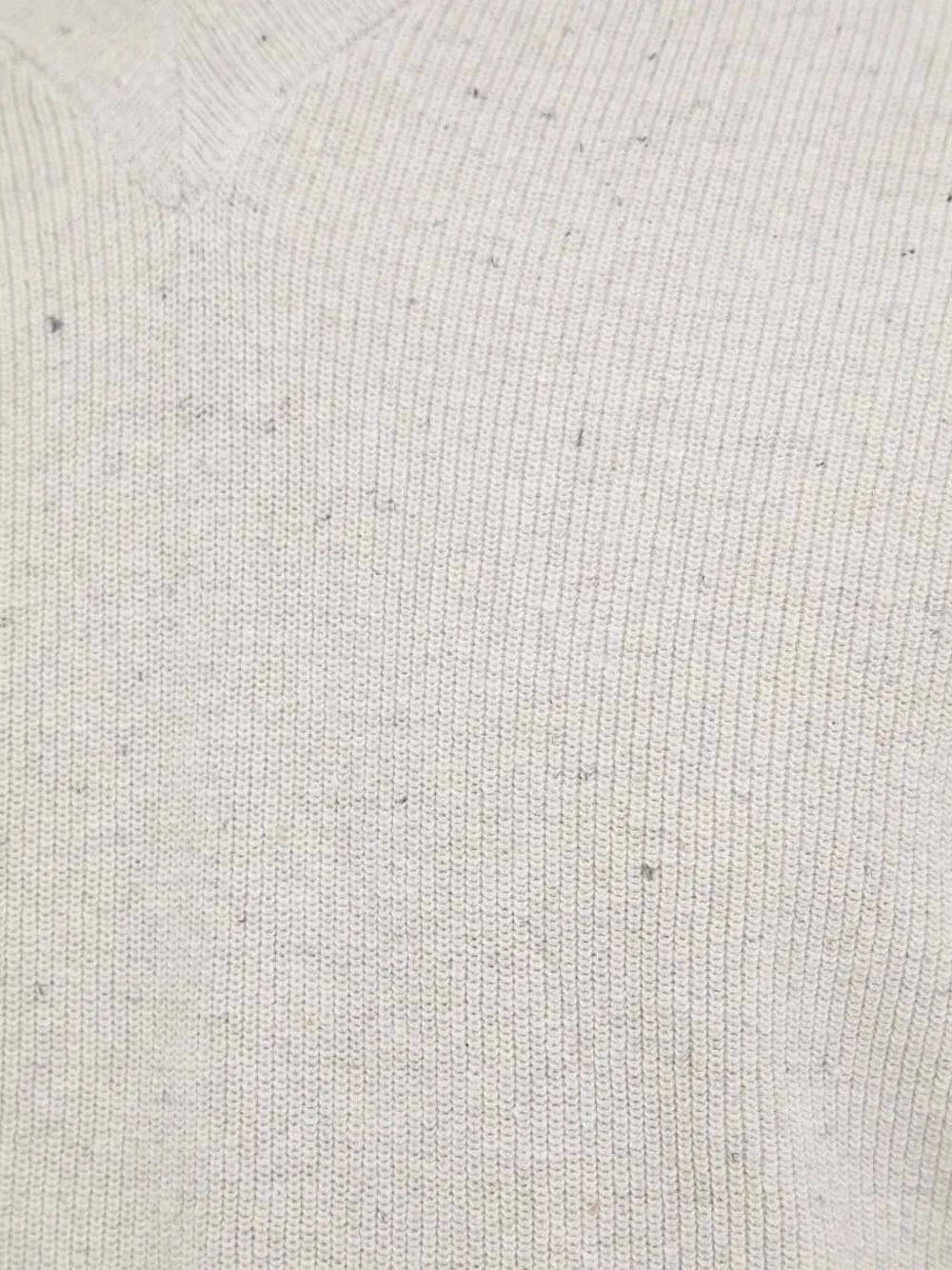 American Vintage Dozborow gespikkelde trui met V-hals Beige