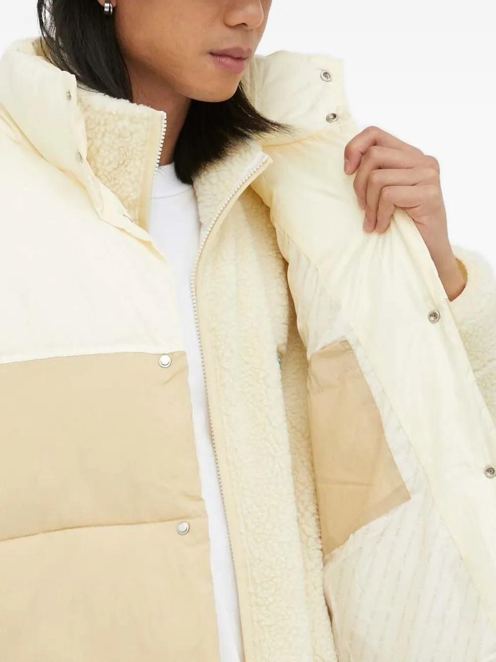 American Vintage Zotcity tweekleurige bodywarmer Beige