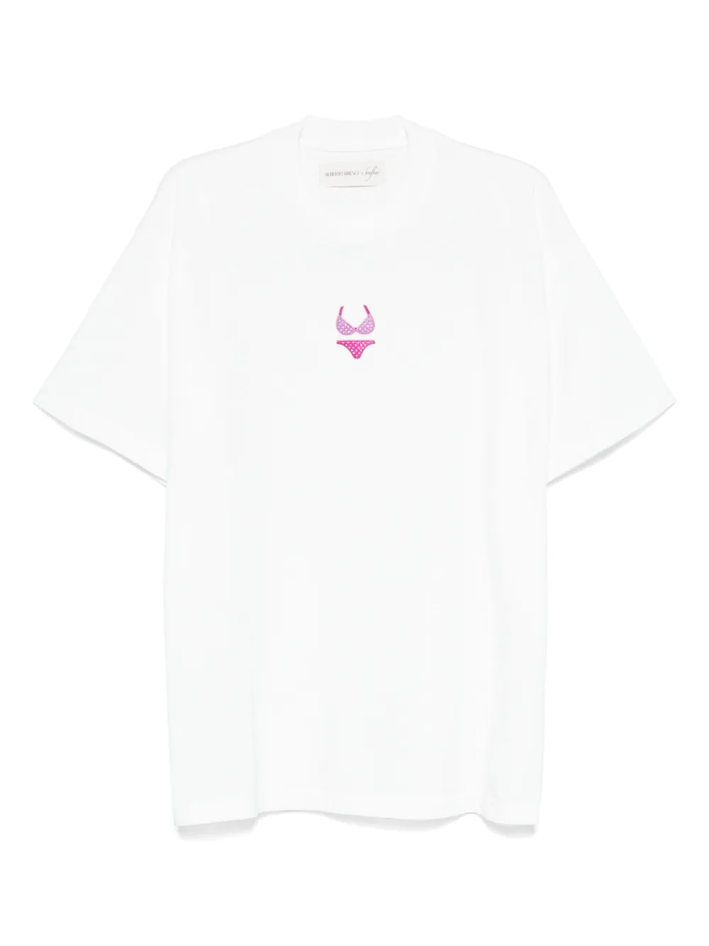 ALBERTO BRESCI embroidered T-shirt | blanco | Image 1