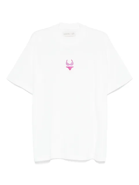 ALBERTO BRESCI embroidered T-shirt 