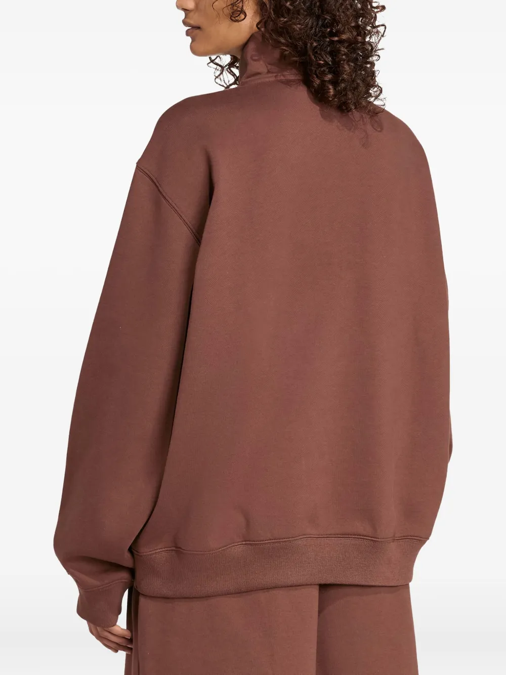 adidas half-zip sweatshirt Rood