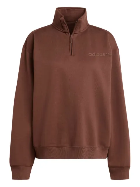 adidas سويت شيرت بسحاب نصفي