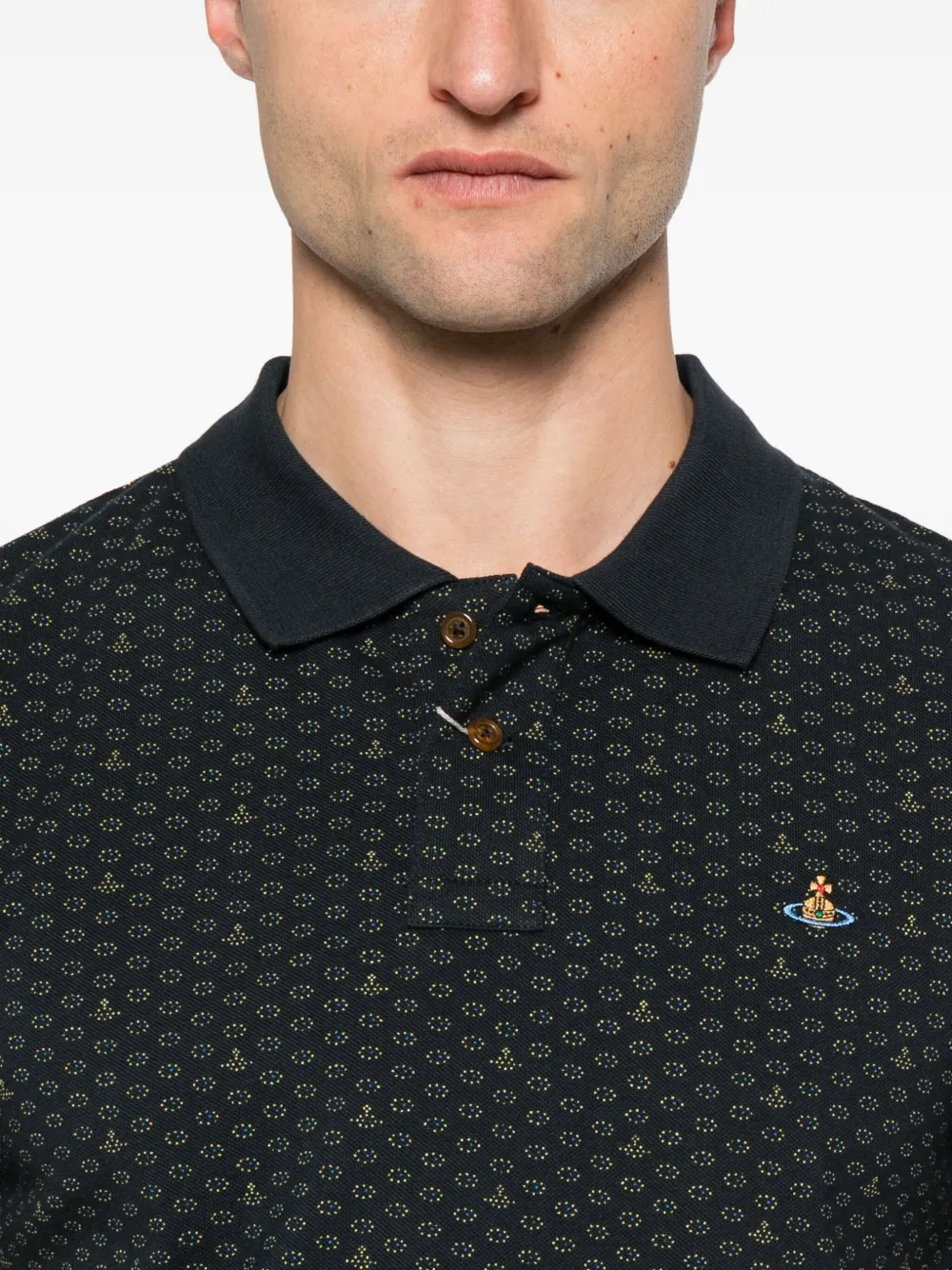 Vivienne Westwood cotton polo shirt Blauw