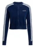 adidas 3-Stripes cropped cardigan - Blue
