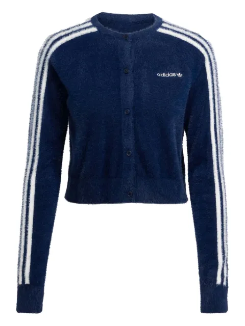 adidas 3-Stripes cropped cardigan
