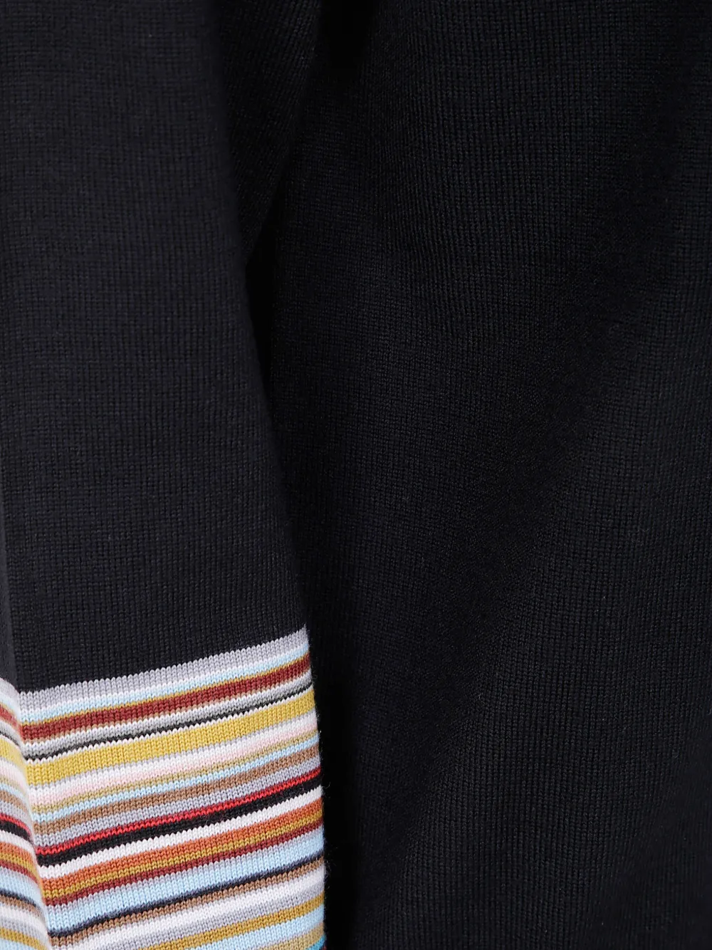 Paul Smith Vest met gestreepte cuffs Zwart