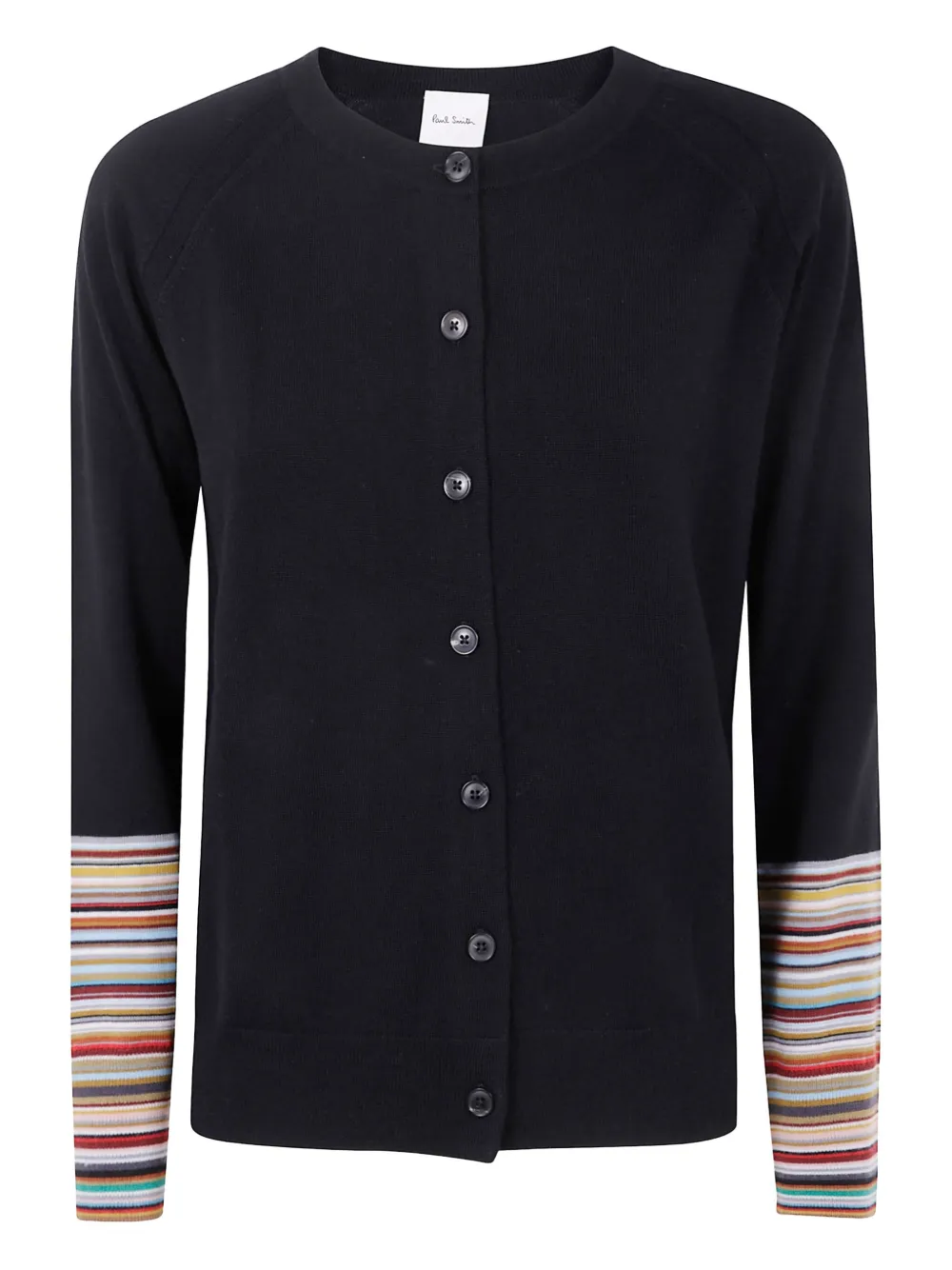 Paul Smith striped-cuff cardigan | Black | Image 1