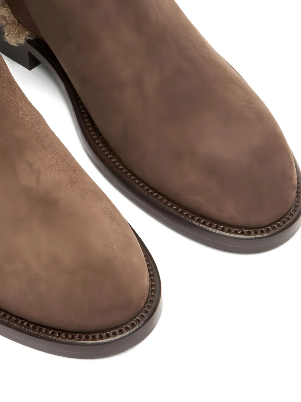 Casadei Riderama laarzen met afwerking van bont Bruin