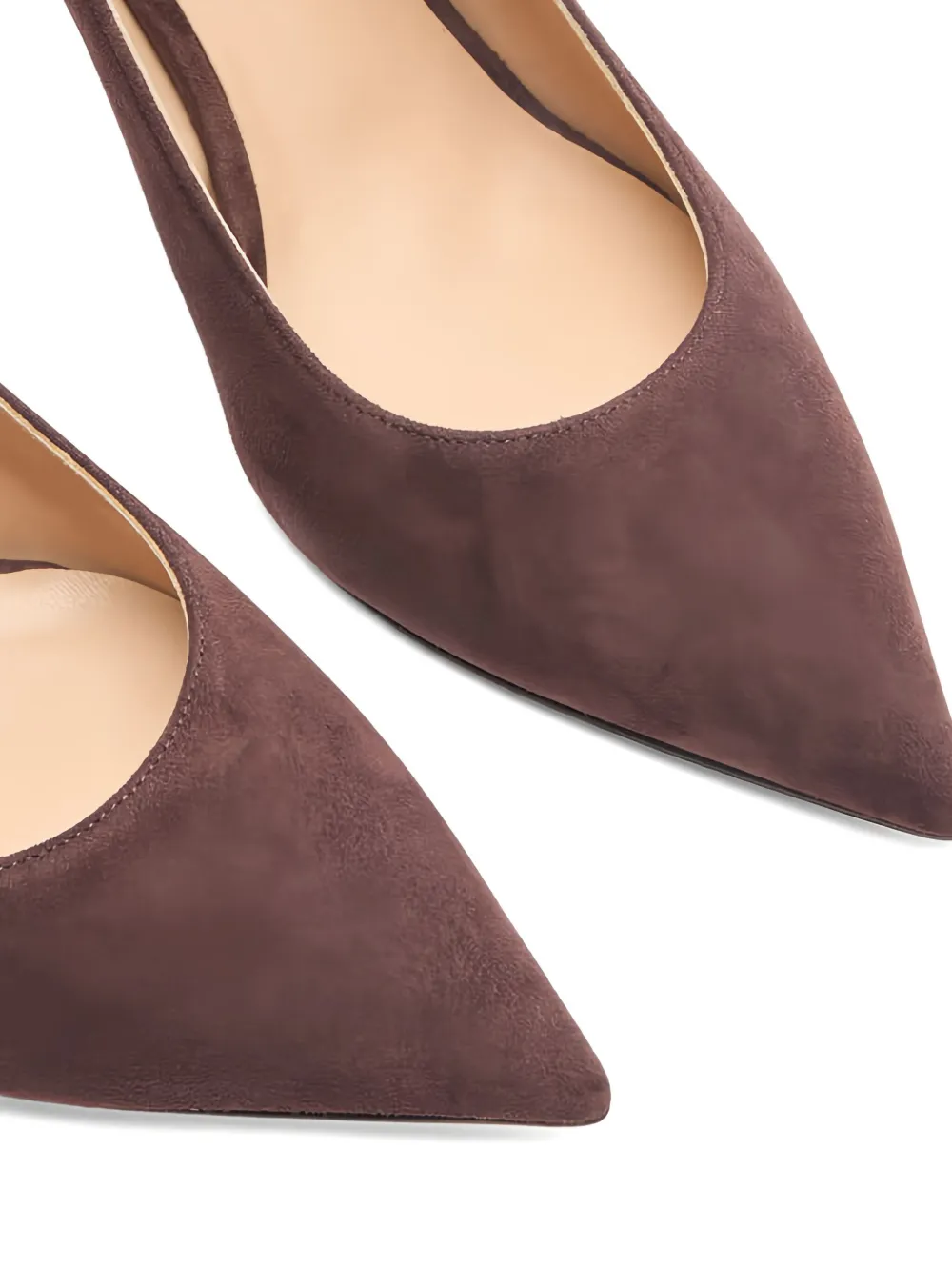 Casadei 80mm slingback pointed-toe pumps Brown