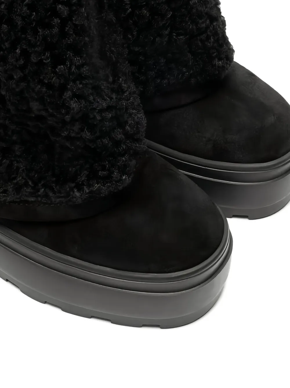 Casadei Lace-up Platform Boots In Black