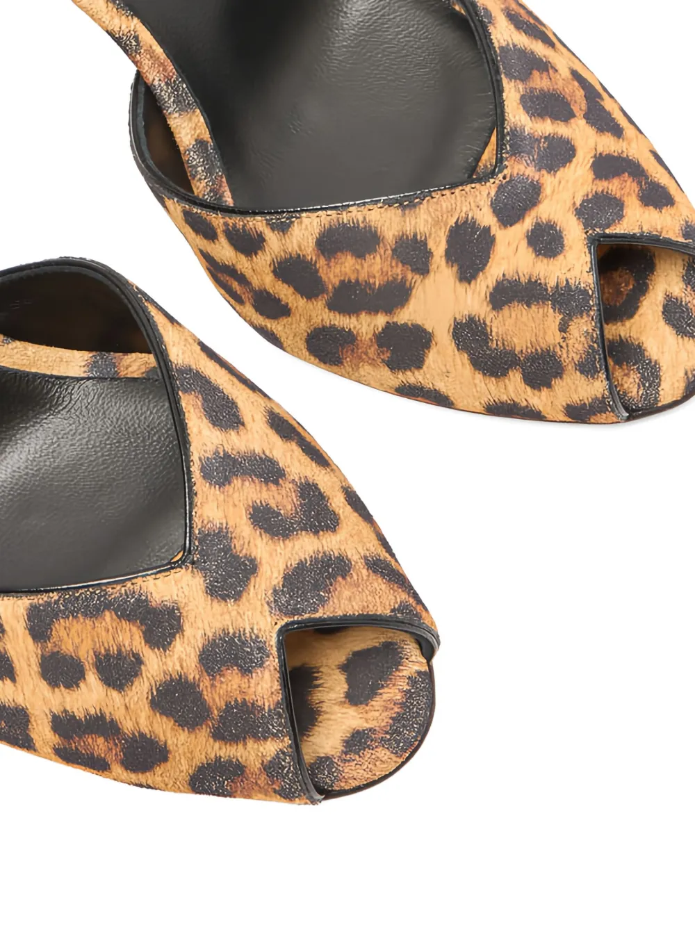 Casadei 80mm Venus Malesia leopard-print ankle-strap sandals Brown