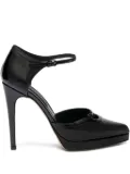 Casadei 100mm Michelle buckled platform pumps - Black