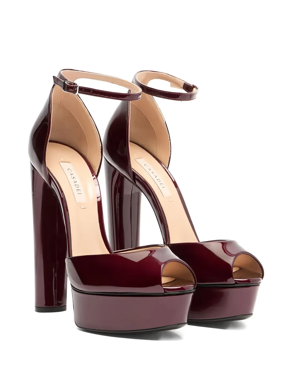 Casadei 140mm Flora platform sandals Red