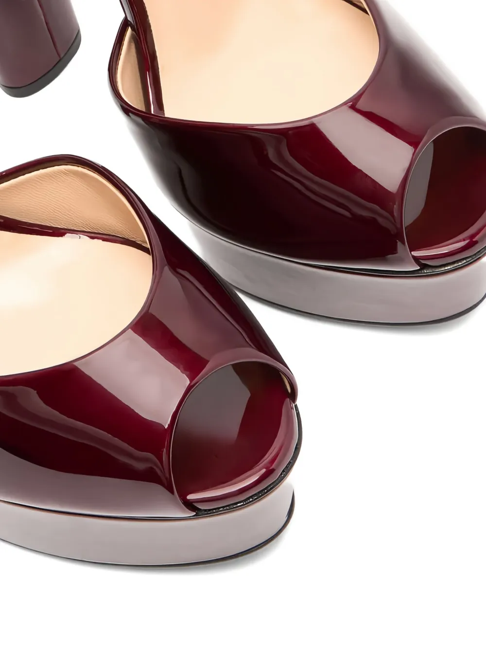 Casadei 140mm Flora platform sandals Red