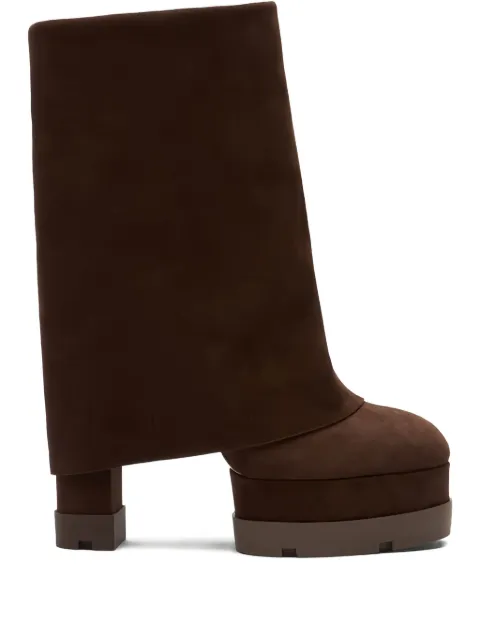 Casadei fold-over platform boots