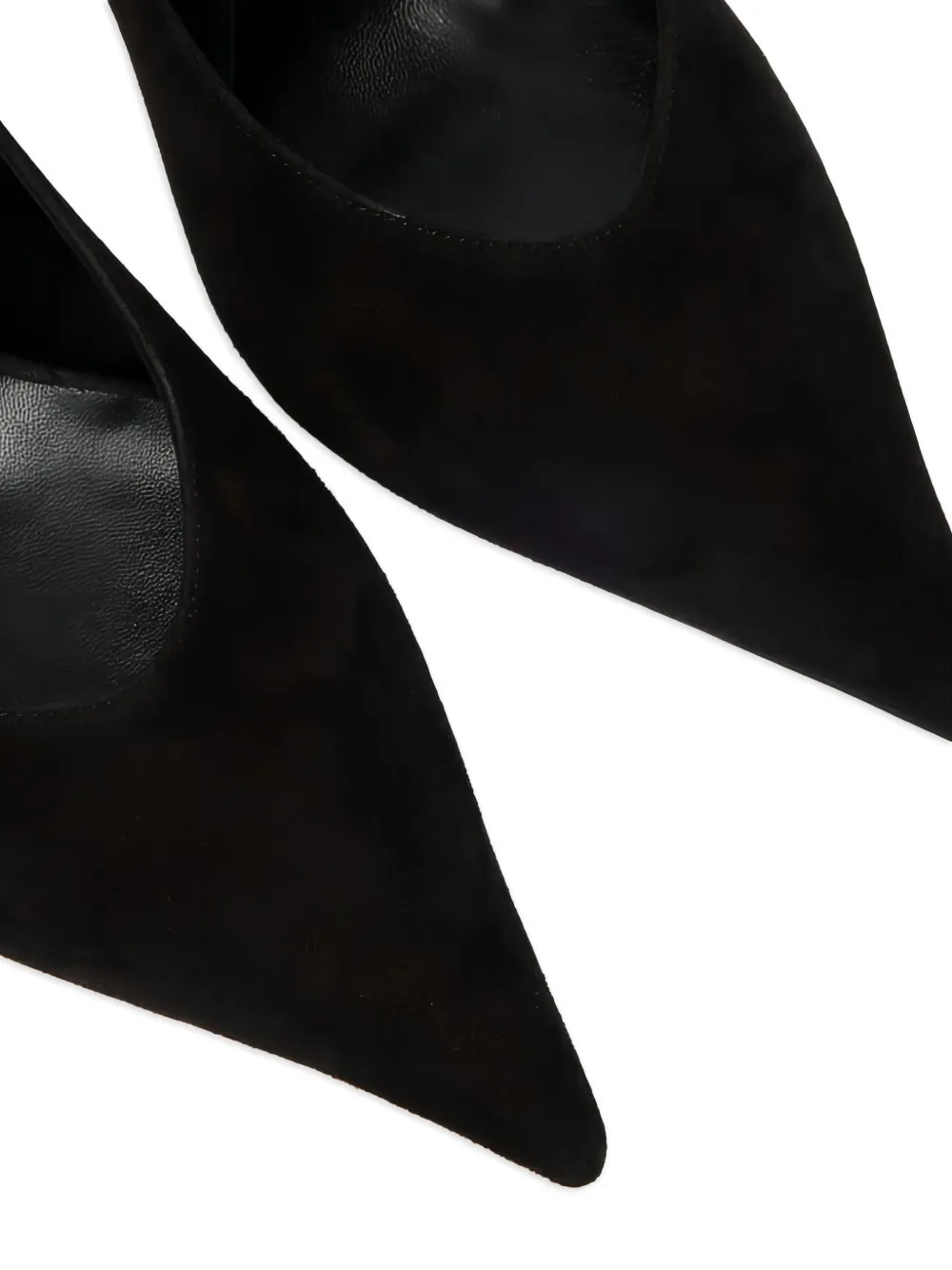 Casadei scalloped-edge pointed-toe pumps Black