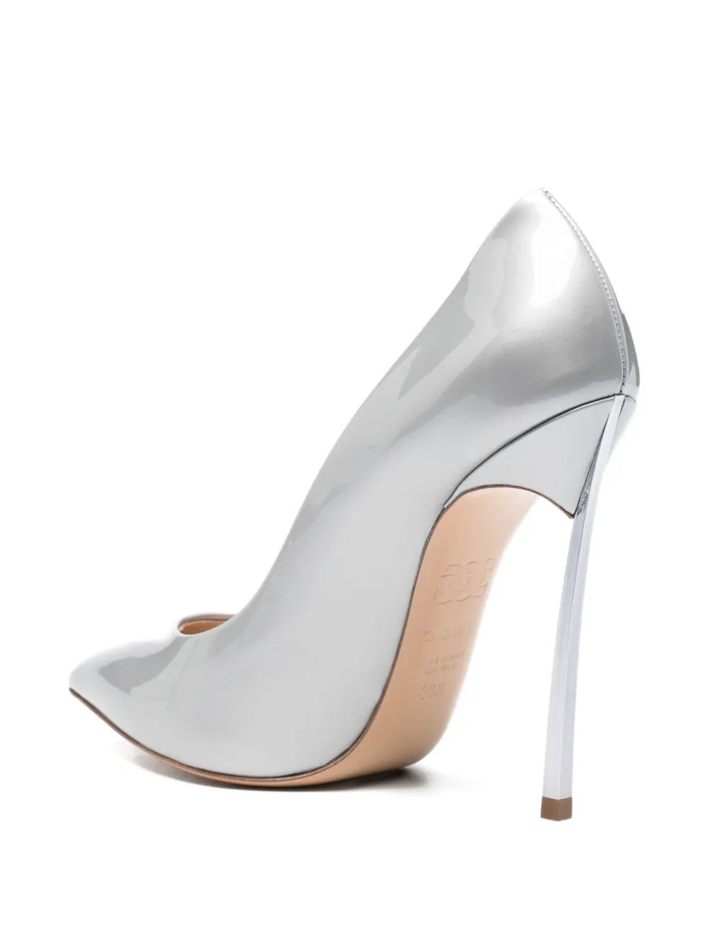 Casadei 120mm Pointed-toe Pumps In Silver