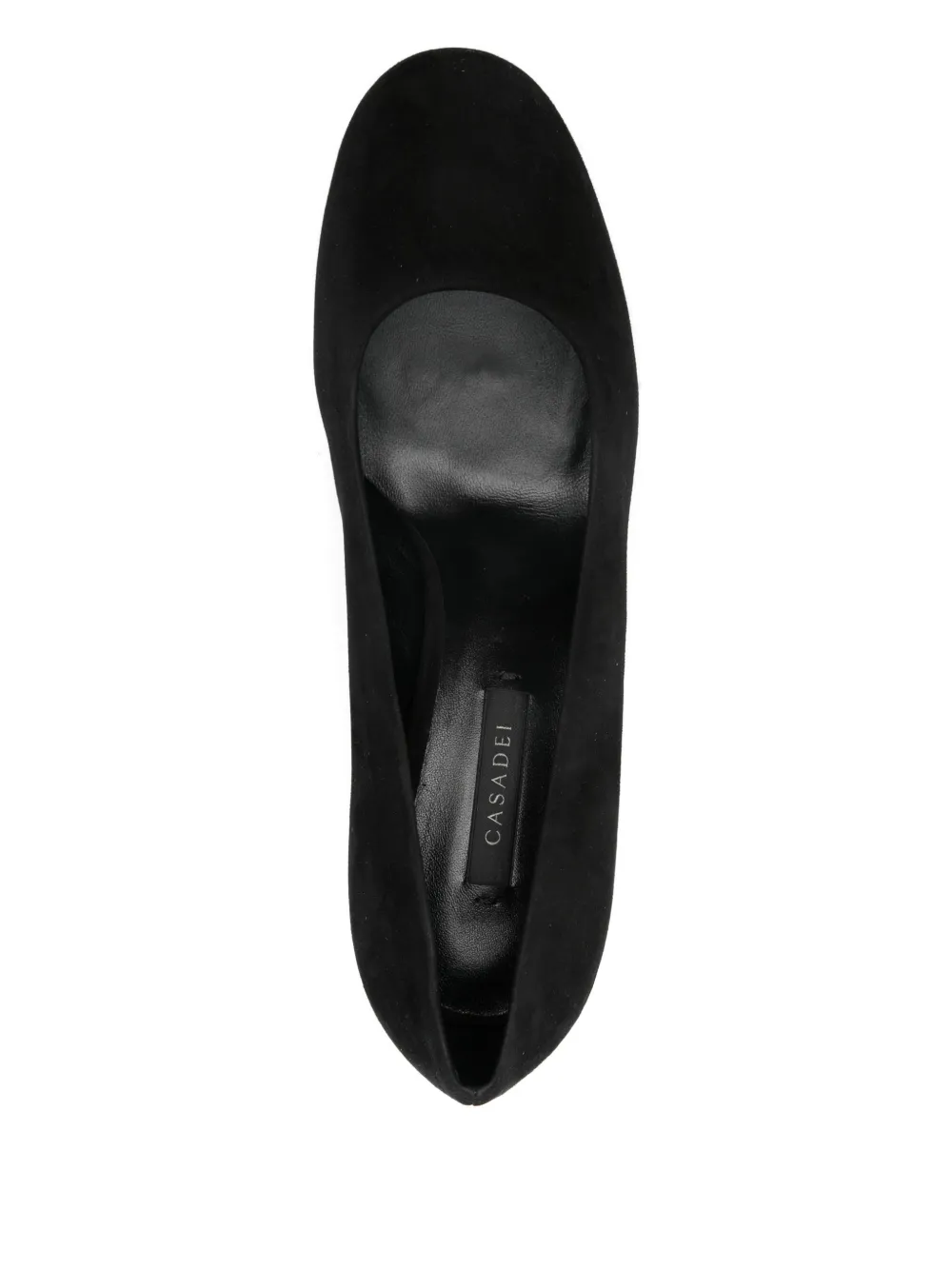 Casadei 55mm pumps met ronde neus Zwart