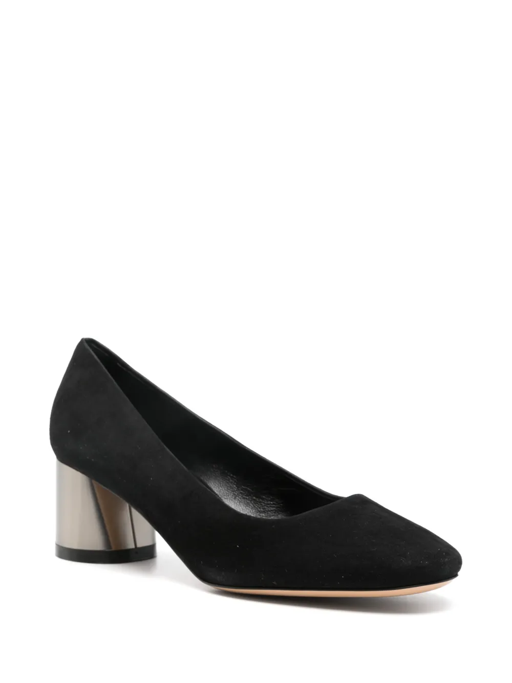 Casadei 55mm pumps met ronde neus Zwart